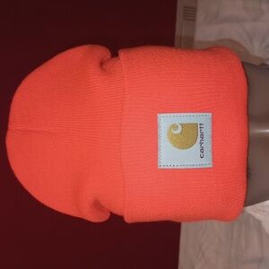 Carhartt   Orange Knit Cuffed Beanie